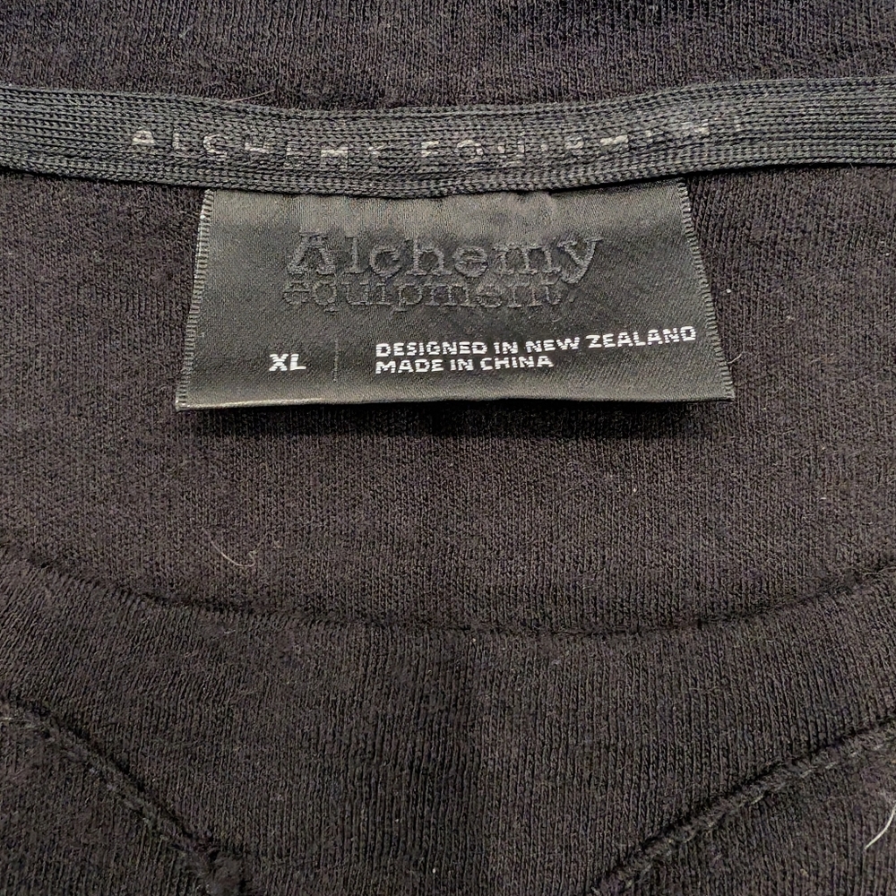 Alchemy Equipment Midweight Merino Wool Sweatshirt Black Men's Size XL - Picture 3 of 6